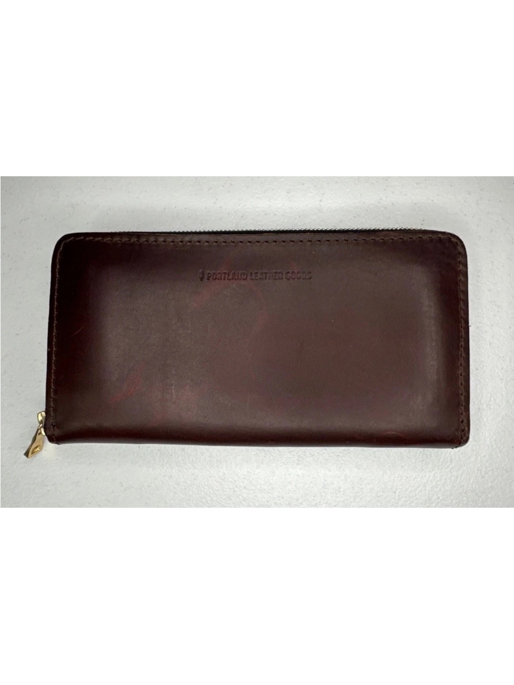 Portland Leather Zip-Around Wallet - Brown